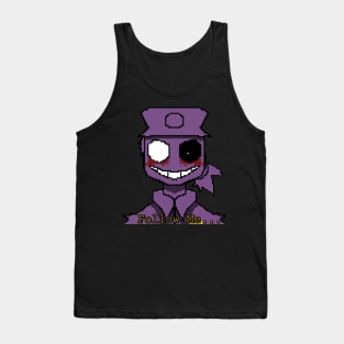 Purple Guy Follow Me Pixle Tank Top